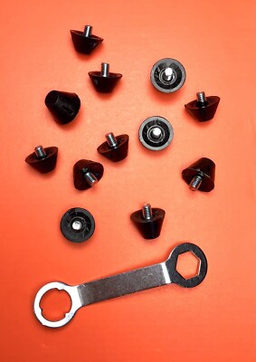 Set 10/13mm Soccer Turf/AG/FG Plastic Replacement Studs fit SG