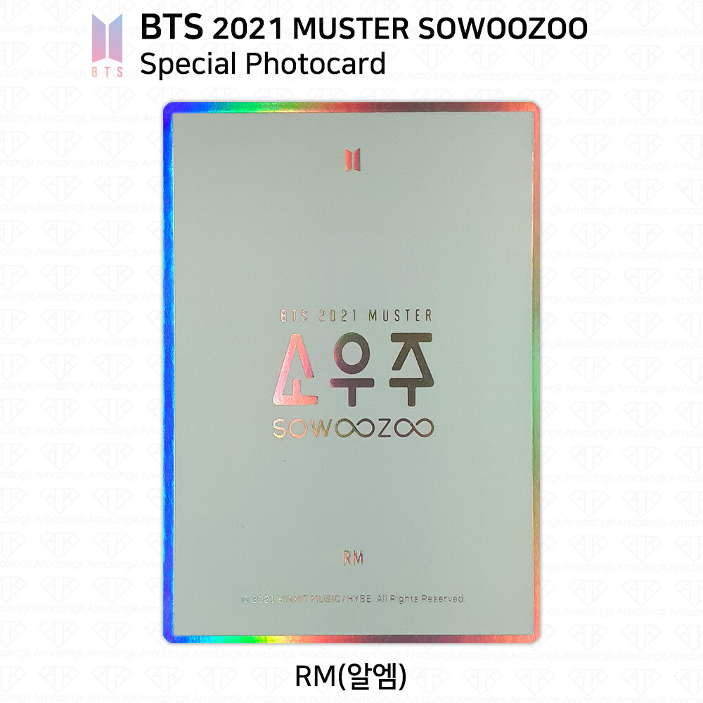BTS Bangtan Boys 2021 Muster SoWooZoo Official Photocard RM