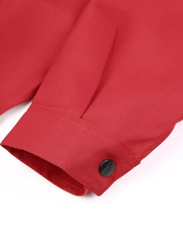 Women Men Long Sleeve Work Coat Pocket Shirts Workshop Mechanic Uniform Workwear - Bild 60 von 104