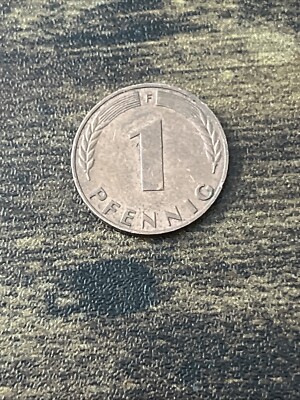 1950 Germany 1 Pfennig Cent Actual Coin TK8279* | eBay