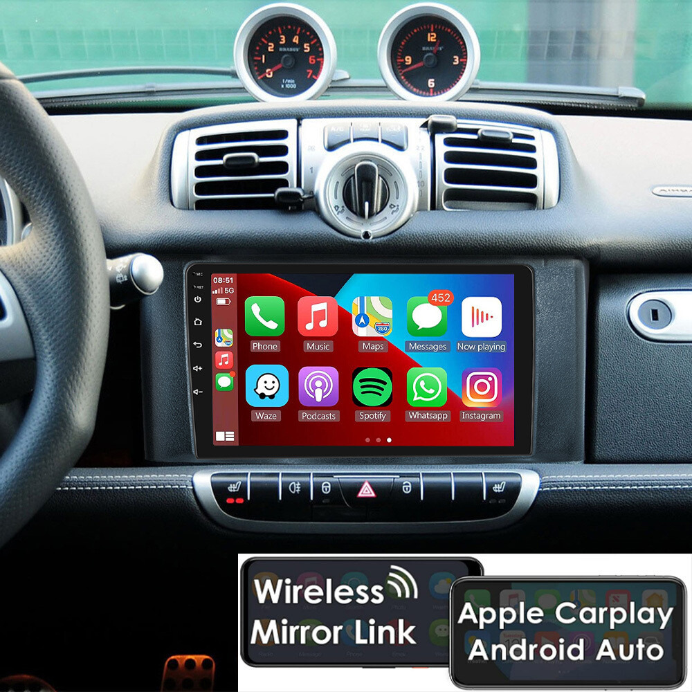 Für Mercedes Benz Smart 451 2010-2015 Autoradio GPS Navi WIFI Carplay Android 13