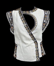 Isabel Marant Blaine Embellished Wool Vest Jacket Uk Size 6 - Circa 2016