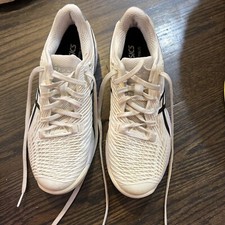 Asics Womens Solution Speed Ff 2 Athletic Shoes White/yellow 1042A136 Size 8