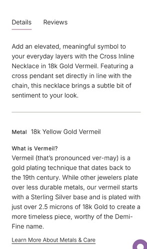 New Kendra Scott Davis Cross Charm Necklace in 18k Yellow Gold Vermeil - Picture 4 of 5