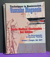 Techniques In Non Invasive Vascular Diagnosis Parks Medical Electronics CME Ed.