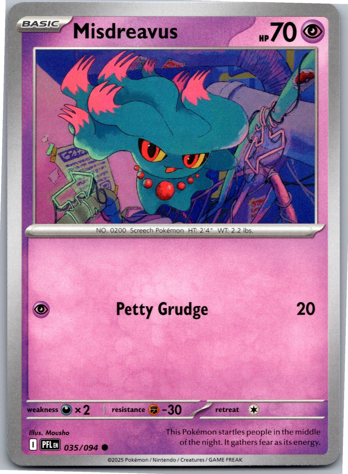 Misdreavus - ME02: Phantasmal Flames 035/094 - Common - NM Pokémon TCG