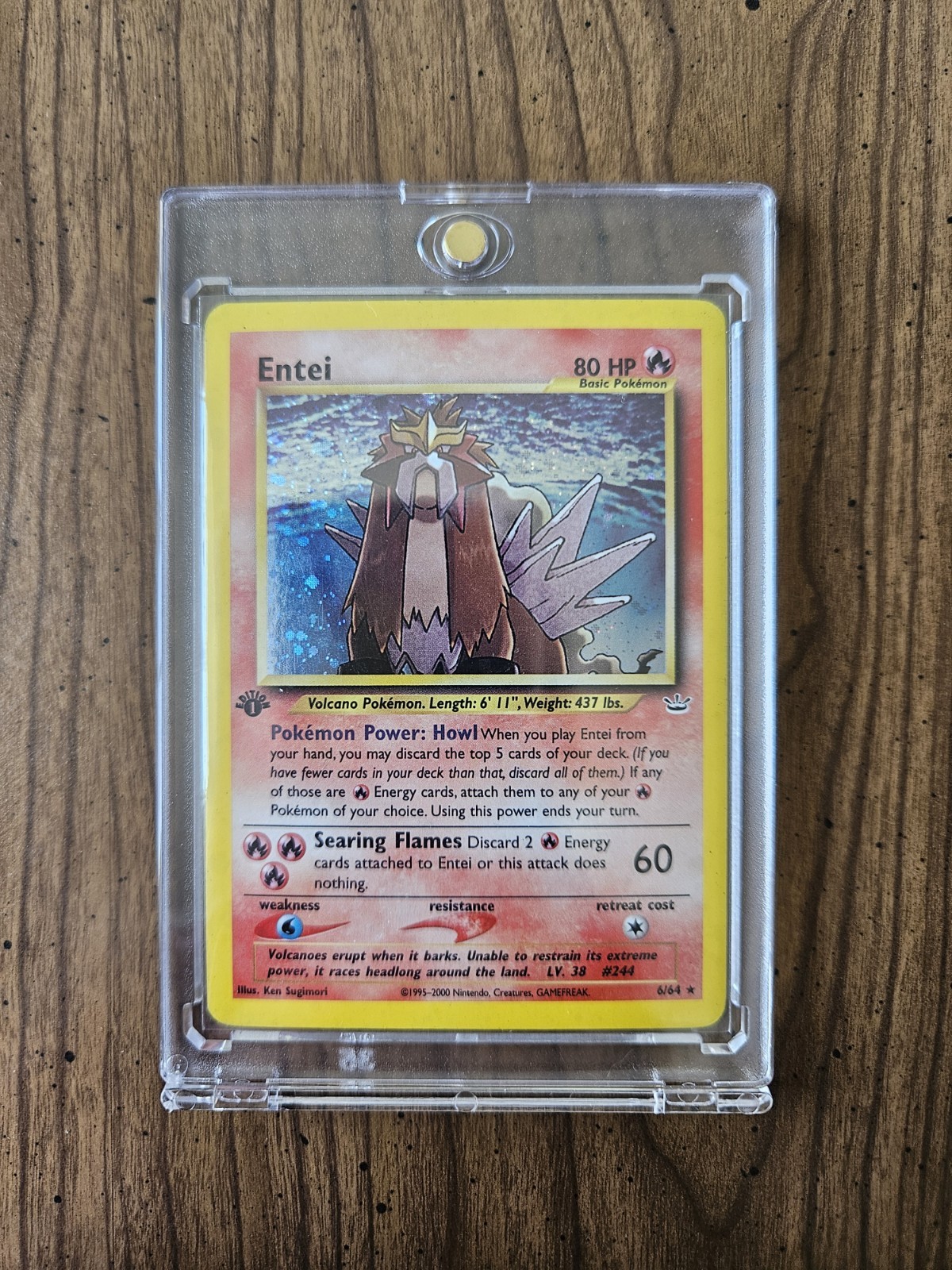 Entei 6/64 Neo Revelation 1st Edition Holo Rare MP