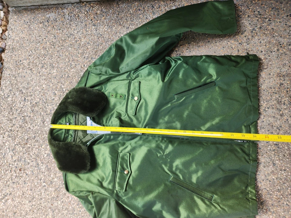 Blauer Coat 48L Men's Rare VTG New w/ Tags Green U.S.A. Tufnyl Jacket Security - Image 4 of 4