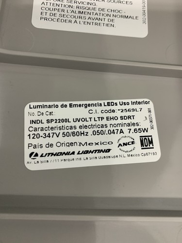 LITHONIA LIGHTING INDL SP2200L UVOLT LTP EHO NOTLEUCHTE - Bild 2 von 2