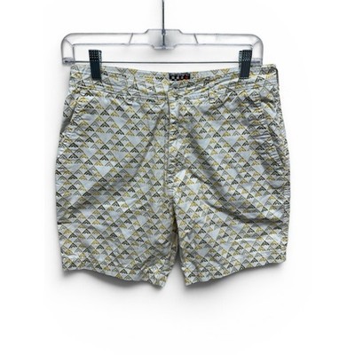 Quicksilver men s printed geometric shorts size 28 skater Y2K