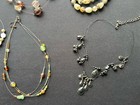 Lot of 7 Vintage Fishing Line and Wire Beaded Or Multi Strand Necklaces — photo 3