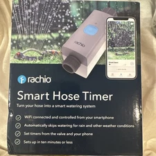 Rachio Smart Hose Timer with WiFi Hub for Outdoor Watering - New - Easy Install