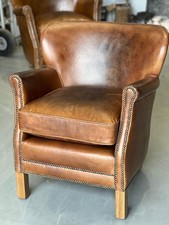 leather Chair Cosy Profesor Aviator Armchair vintage Tan Classic study office