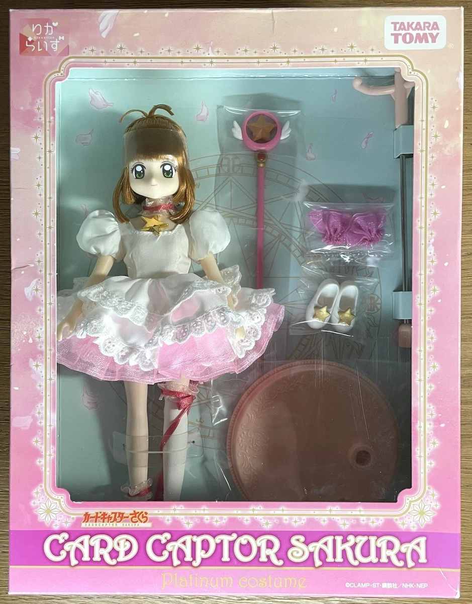 Muñeca Sakura Licca Chan captor de tarjetas Liccarize + colección de disfraces rosa Takara