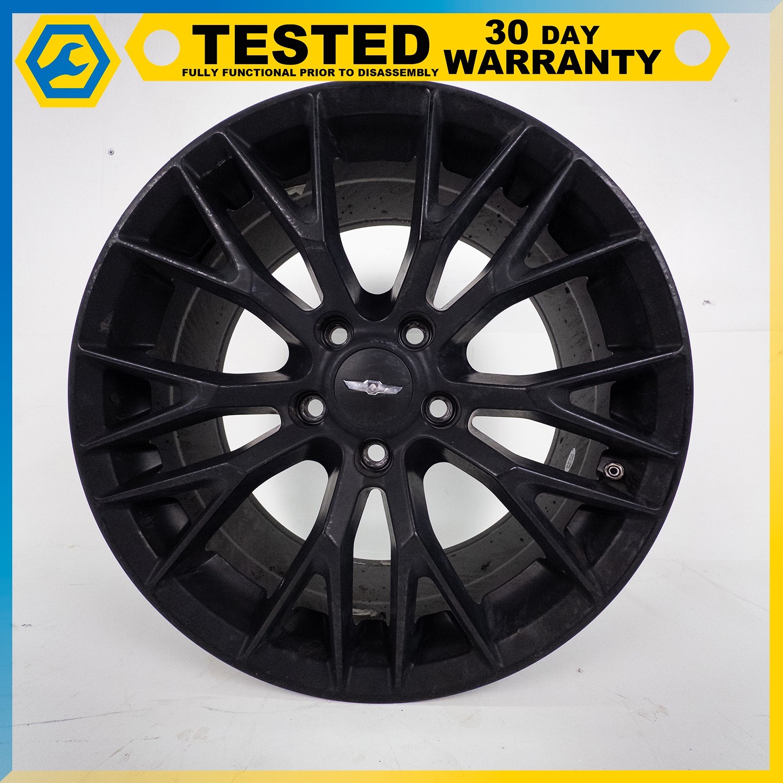 05-13 CHEVROLET CORVETTE C6 FRONT REAR LEFT RIGHT WHEEL RIM 18" 19" BLACK SET