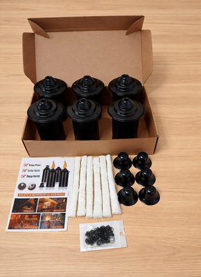 #ad 12oz Outdoor 6 Pack Torch Replacement Torch Refillable Fuel Canisters $32.95