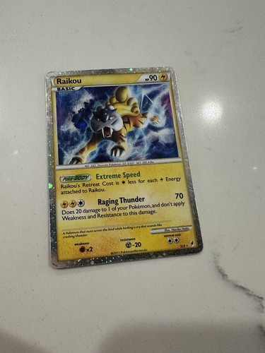 2011 Call Of Legends Raikou #SL9 Rare Holo Pokémon Card