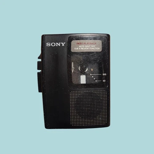 Sony TCM-S63 VOR Cassette Tape Player Handheld Voice Recorder Vtg