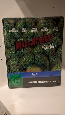 Mars Attacks! Blu-ray Steelbook mit Prägung NEU & OVP