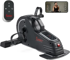 Dual Function under Desk Pedal Exerciser, Portable Indoor Cardio Mini Bike at Ho