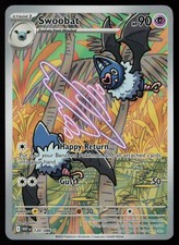 swoobat pokemon card AR 117/86 sv11W White Flare Japanese  GLIT Japanese Hobby Shop that attack does nothing Swoobat 034/086 (Pokeball)