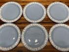 Set of 8 Wedgwood Queensware Cream on Lavender 10" Dinner Plates England EUC — photo 3