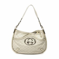 Gucci Medium Brit Hobo Bag Ivory Guccissima A