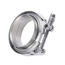 LECWOF 3" Exhaust V Band Clamp 3 inch Whole Stainless Steel Male Female Flang...