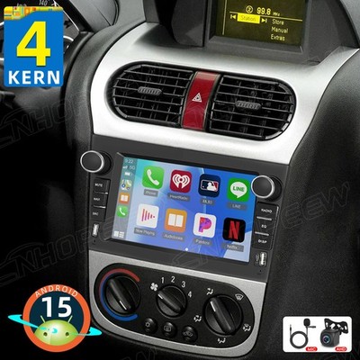 7' Android 15 Autoradio GPS Carplay Für Opel Corsa C Combo Tigra Twintop +Kamera