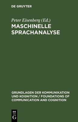 Peter Eisenberg Maschinelle Sprachanalyse (Gebundene Ausgabe) (US IMPORT)