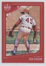 2019 Panini Diamond Kings Short Print Red Framed Bob Gibson #123 HOF 0z6