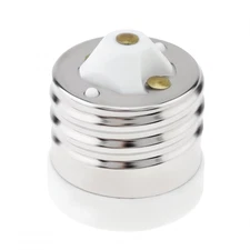 RTNLIT E39 to E26 Socket Adapter, Ceramic Mogul Base E39 to Standard Medium E26 