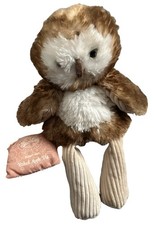 Scentsy Buddy Oakley the Owl Plush 12 in Brown White Fluffy With Scent Pack