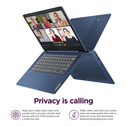 Lenovo - IdeaPad Slim 3 Chromebook 14" Full HD Laptop - MediaTek Kompanio 520... - Picture 2 of 6