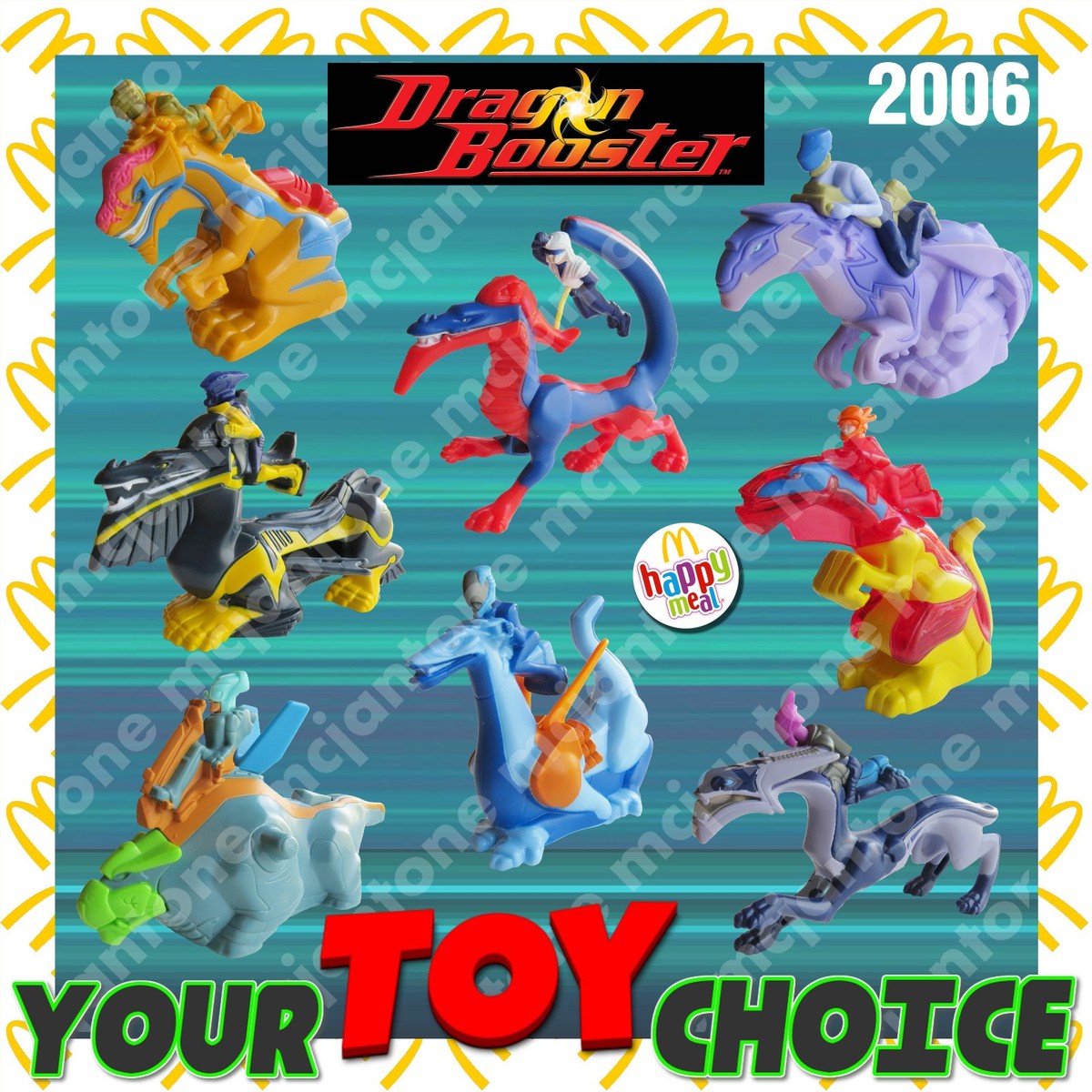 McDonald's 2006 DRAGON BOOSTER Animated Cartoon Draconis YOUR Toy