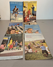 8 LOT Vintage 1960s Kodak Movie News Booklets Eastman Kodak Holidays Vacations