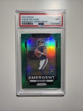 2024 Panini Prizm - Emergent Caleb Williams #1 Green Prizm (RC) PSA 9