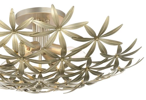 Minka Lavery 2144 Flower Child 4 Light 22"W Flush Mount Ceiling - Ambry Gold - Picture 11 of 11