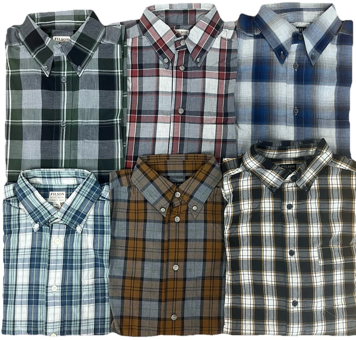 Filson Sutter Sport Shirt XS New With Tags 3oz Cotton Poplin Button Down Travel