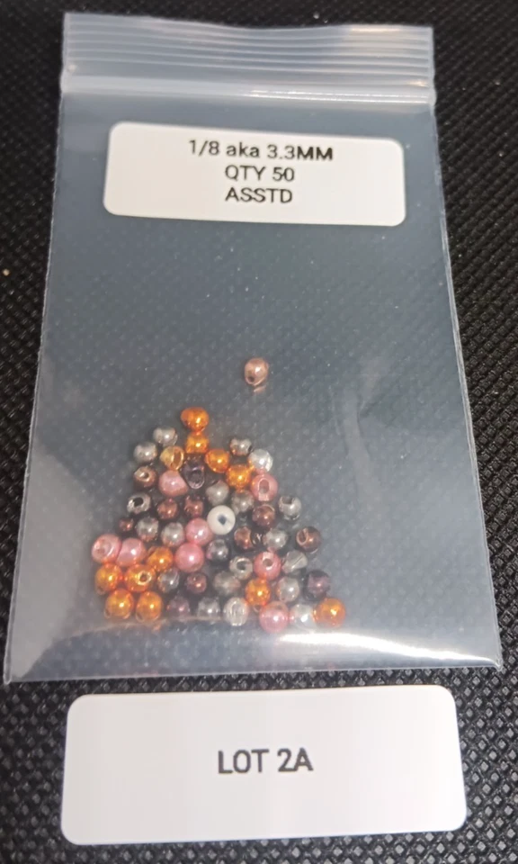 Premium Tungsten Fly Tying Beads-Assorted Sizes, Colors and Types-Premium Beads - Image 4 of 4