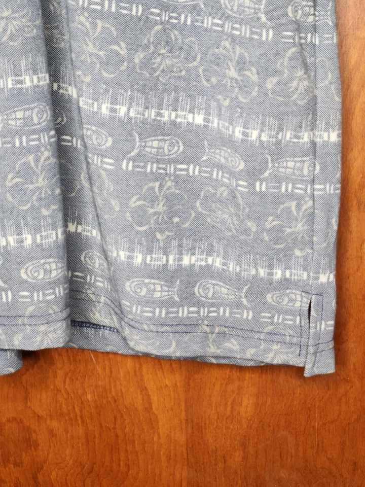 Vintage Field & Stream Shirt Size XXL Short Sleeve Floral & Fish  - Image 3 of 4