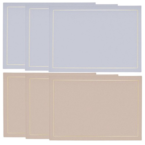 Dining Table Decor Rectangle Place Mats Waterproof Double Sided Design - Bild 11 von 16