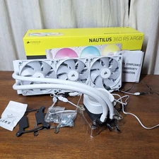CORSAIR NAUTILUS RS ARGB AIO Liquid CPU Cooler 360mm White