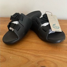 Chaco Chillos Kids Black Slides Sandals JCH180337 Size 4 M