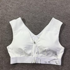 Tommie Copper Sports Bra Womens Large Shoulder Support Zip Copper Zinc Infused