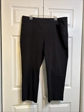 NWT Chico's So Slimming Brigitte Slim Leg Crop Pants Size 3.5 (U.S. 18) Black