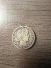 1908-S Barber Half Dollar 90% Silver Coin Circulated BH517