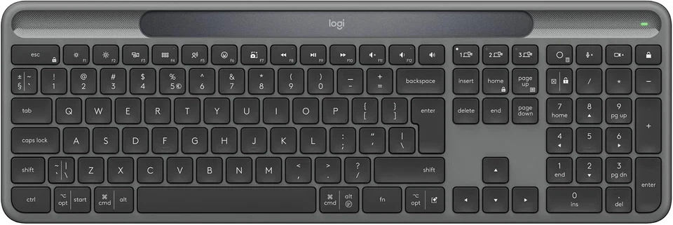 Logitech Signatur Slim Solar+ K980 Kabellos Tastatur - US INT'L QWERTY - Bild 2 von 4