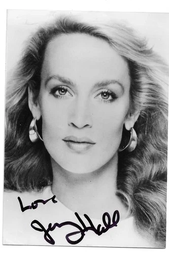 Jerry Hall. American Actress And Model. Signed Photo