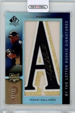 2007 Upper Deck SP Authentic Yovani Gallardo Letter Rookie /35